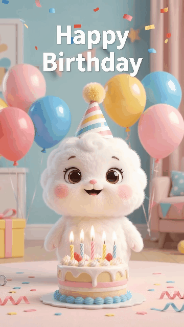 Snow Ball Happy Birthday