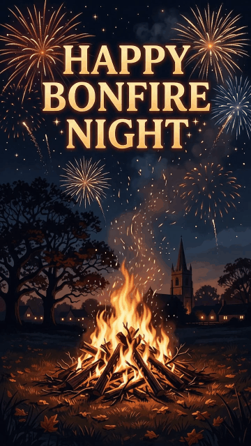 Happy Bonfire Night Fireworks Animated Card – Free Bonfire Night eCard ...