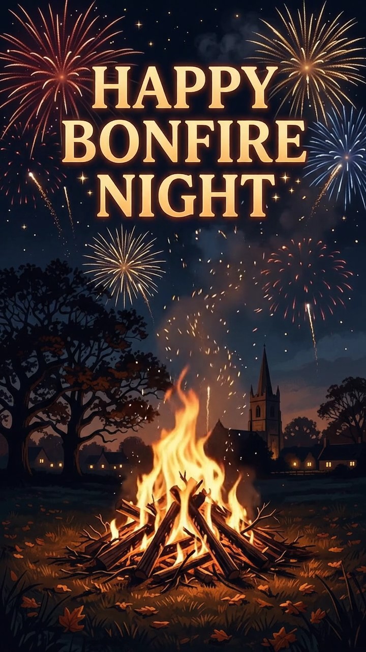 Happy Bonfire Night Fireworks Animated Card – Free Bonfire Night eCard ...